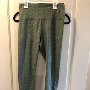 Olive marled workout leggings